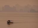 Morning boat on the Bay.